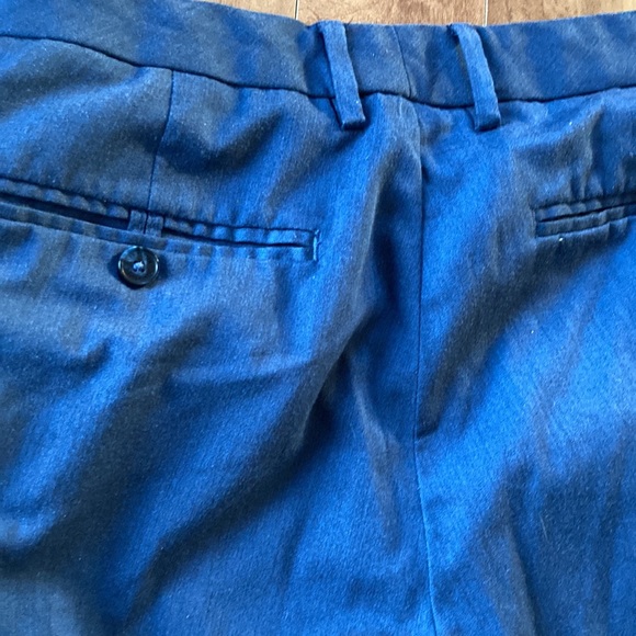 VAN HUESEN💫 Mens Dark Blue Tailored Slim Fit Straight Dress Pants - Picture 5 of 7